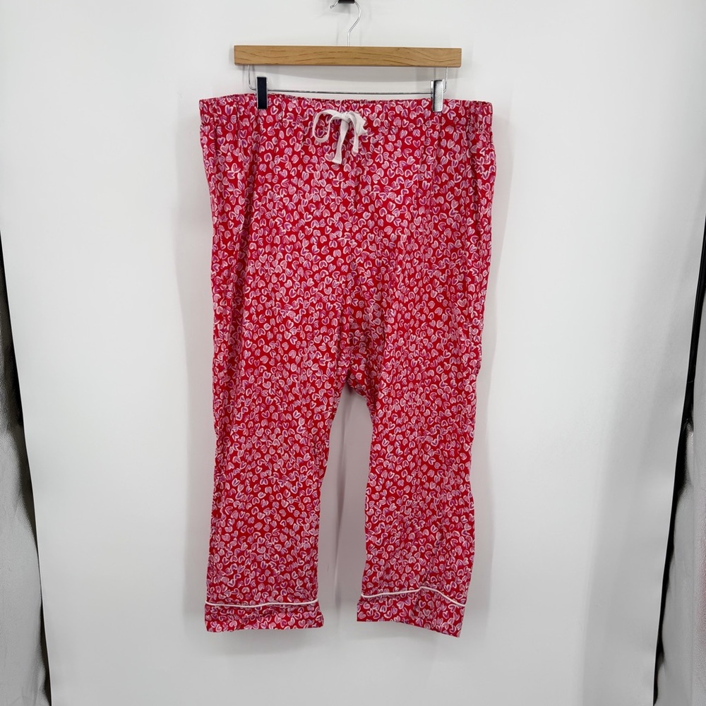 J. Crew Factory Red Paisley Print Pajama Pants